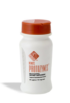פרוטוזימס (protozymes) - מכיל 5 סוגי חיידקי מעיים ידידותיים - חיידקים פרוביוטים. שומר על איזון רצוי של חיידקים ידידותיים לבריאות המעיים.