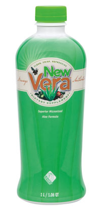 ניו ורה (New Vera) - מרכיב האלוורה ג'ל האורגני עם פירות טבעיים וחליטת תה המחזקים את המערכת החיסונית, משפרים וממריצים את מערכת העיכול  